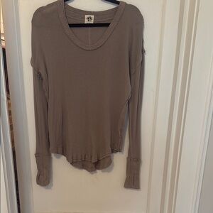 Free People Mushroom Brown long sleeve